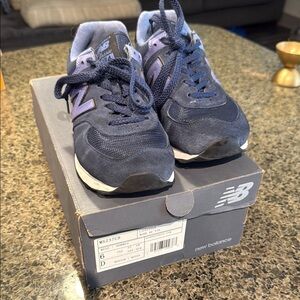 New Balance Dark Blue and Purple Sneakers Classic 574